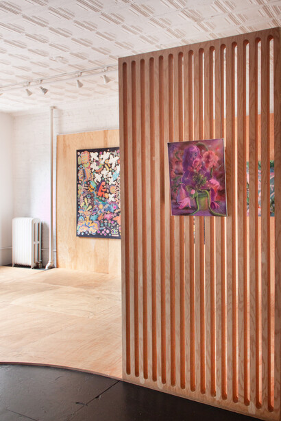 Nefertiti Jenkins and Rebeca Raney, Ghosts in the Garden, 2023, installation view. Courtesy of Uprise Art