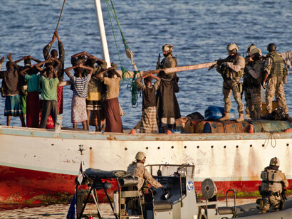 Piratas detenidos frente a las costas africanas