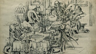 "Sir Richard Owen", litografía de A. Orton a partir de E. C. Rye, siglo XIX