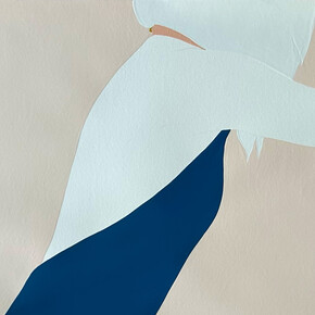 Natasha Law, Lean in blue (detail), 2025. Courtesy of Voltz Clarke Gallery 