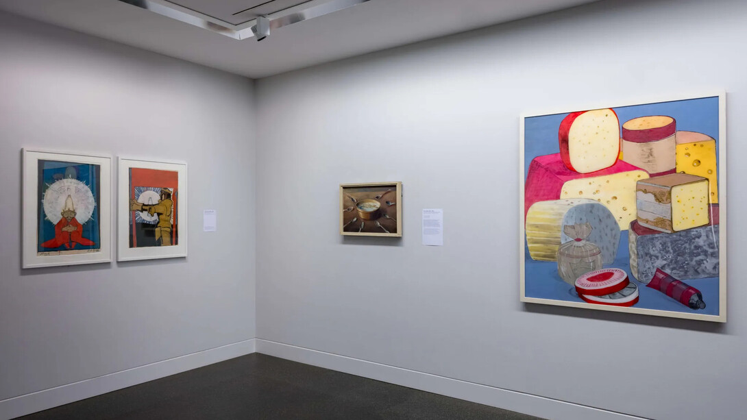 Verschiedene künstler, Mahlzeit! Feinkunsthalle, ausstellungsansicht. Mit freundlicher genehmigung der Kunstsammlungen Chemnitz