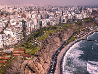Vista aérea de Lima, Perú