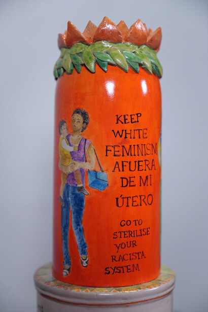 Daniel G Andújar, Daniela Ortiz, Esther Ferrer, Pedro G Romero. Courtesy of Ángels Barcelona