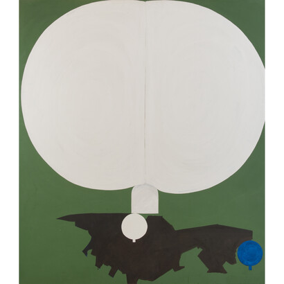 Duane Zaloudek, Milarepa XXXV, late 60's, oil on canvas, 60 x 68 inch. Photo credit: Adam Reich. Courtesy: the artist and Monitor, Rome-New York