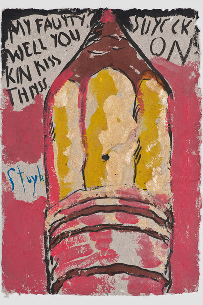 Raymond Pettibon, No title (My fauyty. Well), 2014, pen, ink, gouache and acrylic on paper, 61 x 43.2 cm, Courtesy Contemporary Fine Arts, Berlin