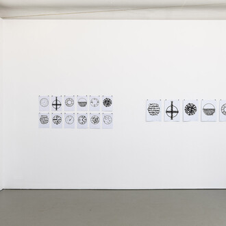 Ursula Sax, Unuhren und Frühe Werke (Unclocks and Early works), exhibition view. Courtesy of Semjon Contemporary 