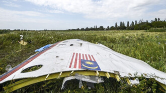 I resti dell'aereo malese