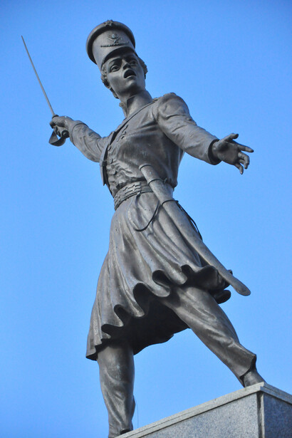 Monumento à Maria Quitéria, localizado no largo da Soledade, no bairro da Lapinha em Salvador, Bahia