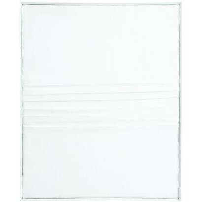 Piero Manzoni, Achrome, 1958, Kaolin and creased canvas21 11/16 x 17 11/16 inches(55 x 45 cm) © Fondazione Piero Manzoni, Milan / Piero Manzoni Foundation, Milan.