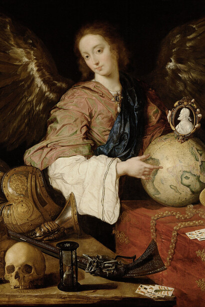 Antonio de Pereda, Alegoría de la vanidad (1632-1636, detalle)