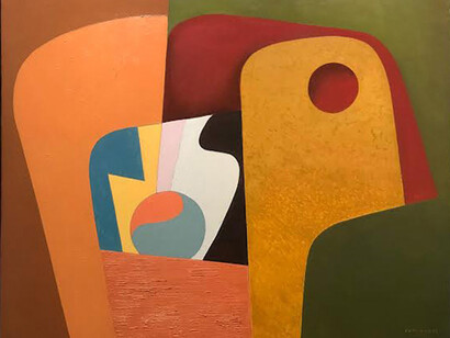 Harold Fonseca; Génesis II, 1963, óleo sobre tela. Foto cortesía del MAC