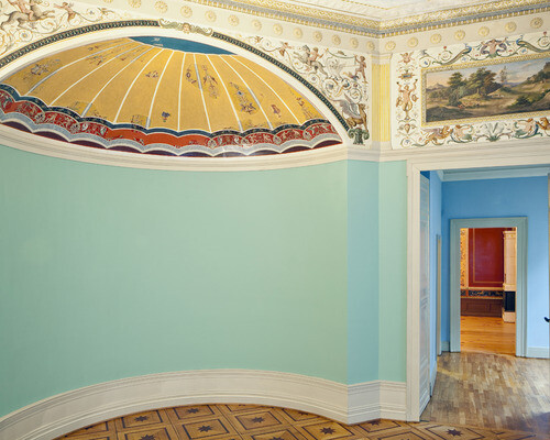 Abendroth’s Room, Architect: Alexis de Chateauneuf (1799-1853), Painted by: Erwin Speckter (1806-1835) and Carl Julius Milde (1803-1875) 1834/35HamburgRoom with balcony originally located in the Hamburg town house of the lawyer Dr. August Abendroth (1796-1867), which was located on the corner of Neuer Jungfernstieg and Große Theaterstraße