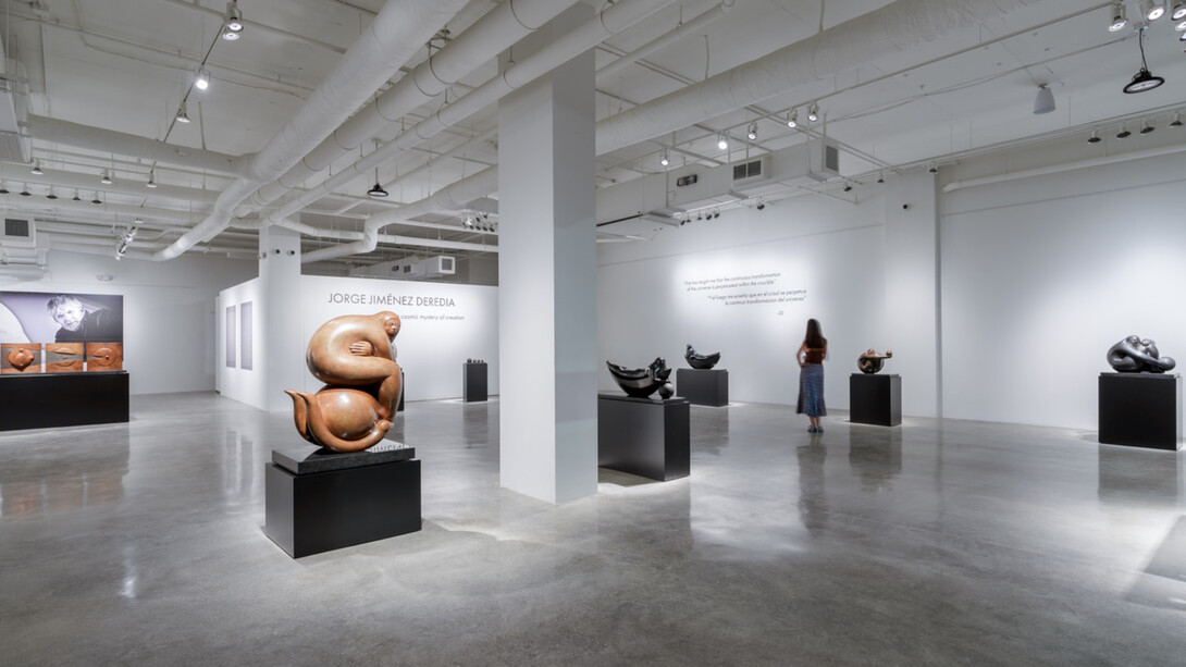 Jorge Jiménez Deredia, Cosmic Mystery of Creation, installation view. Courtesy of The Wall art gallery, Miami