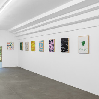 Eric Stefanski, I'm trying to live forever, exhibition view. Courtesy of Lowell Ryan Projects Gallery