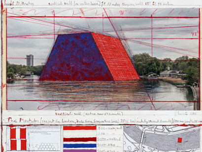 Mastaba. Courtesy of Christo and Jeanne-Claude. Photography: Wolfgang Volz © 1969-2018 Christo