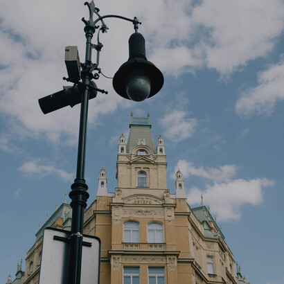 Arquitetura gótica da cidade de Praga, capital da República Checa