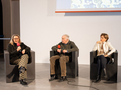 Tesori di seta. Capolavori tessili dalla donazione Falletti, conferenza stampa della mostra. Per gentile concessione del Museo del Tessuto
