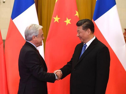 Los presidentes Sebastián Piñera y Xi Jinping