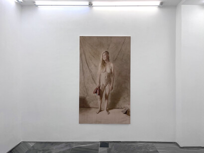 Antonio Montalvo, Siempre, todavía, vista de exhibición. Cortesía de la Galería Espacio Mínimo
