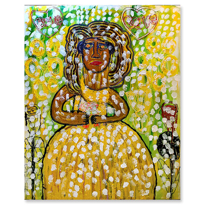 Yang Si Young, Queen, 122x153cm, mixed media
