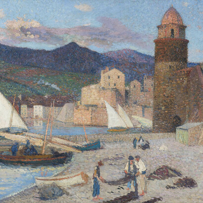 Martin Collioure, le port de séchage.