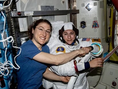Christina Koch e Jessica Meir