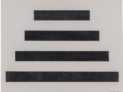 Carel Visser, Pyramidal, 1972, Graphite on paper, two parts, 50 x 65 cm, 19 5/8 x 25 5/8 inches