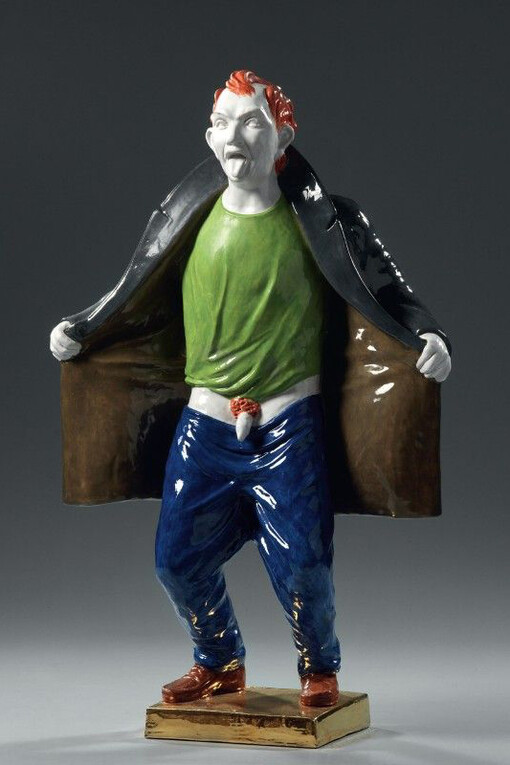 Athos Ongaro. "Flasher", 2006, scultura in ceramica