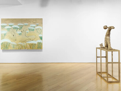 Lin May Saeed, exhibition view. Courtesy of Anton Kern Gallery