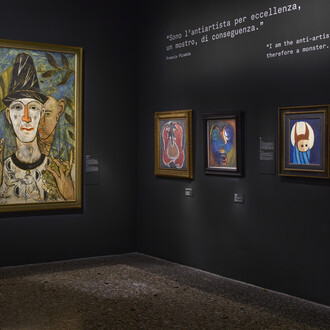 Francis Picabia, Aprire le porte della notte, exhibition view. Courtesy of Palazzo Reale