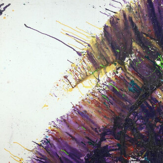 Shōzō Shimamoto. Courtesy of Dellupi Arte