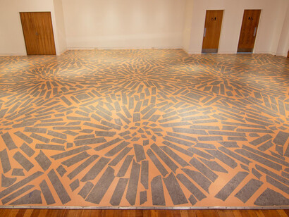 Folly (stone carpet), exhibition view. Courtesy of Dunedin Public Art Gallery