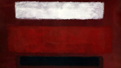 Mark Rothko, No. 9 (Blanco y negro sobre vino)