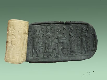 Sigillo cilindrico mesopotamico