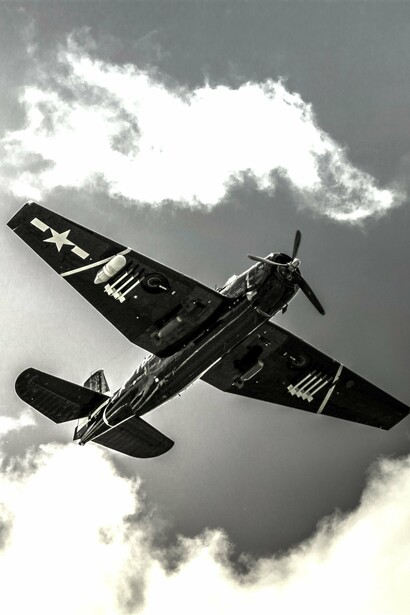Fighter jet flying in the sky and ready for war