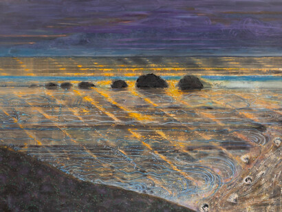 Arthur Okamura, The fog sucking in / textures, 1990. Courtesy of Paul Thiebaud Gallery 