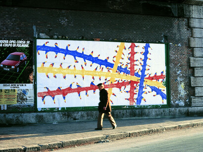 Lorenzo Pezzatini, Filografia Urbana, Roma, 1983, Courtesy the artist
