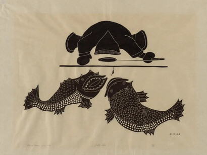 Peter Aliknak Banksland, Devil fish (detail), 1972. Courtesy of the Cleveland Museum of Art