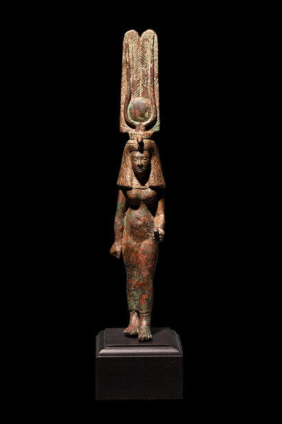 Figura de bronce de Isis-Hathor