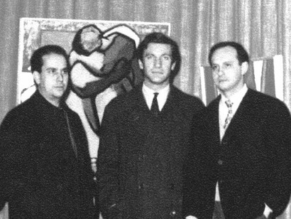 Juan Carlos Sánchez, Mario Mollari, and Ricardo Carpani, the founding members of the Espartaco group