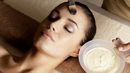 Aplicando una mascarilla