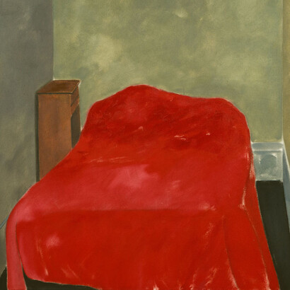 R.B. Kitaj, The Room (rue st Denis), detail, 1982, oil on canvas, 121.92 x 91.44 cm