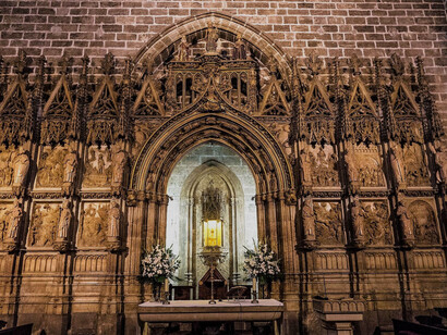 Altar da capela de Rosslyn na Escócia