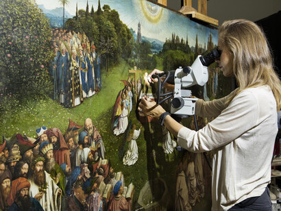 BRAFA, processo di restauro. Per gentile concessione di BRAFA
