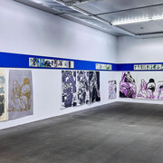 Amy Sillman, Oh, clock! (partie 1), vue d'exposition. Avec l'aimable autorisation du Kunstmuseum Bern