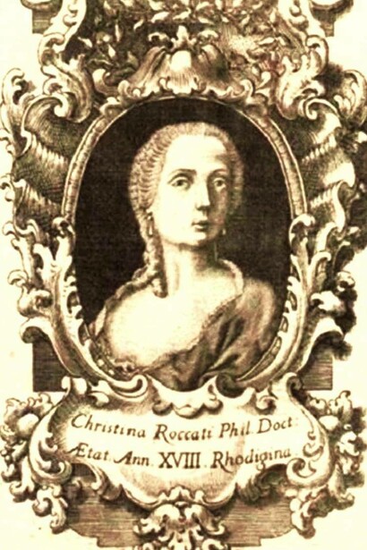 Lorenzo Capponi, Ritratto di Cristina Roccati, 1751, Accademia dei Concordi
