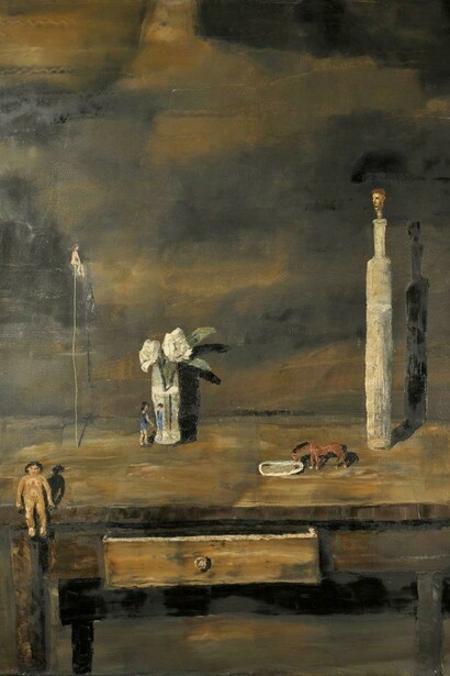 Irurria pinta escenas que parecen recuerdos fragmentarios, como si cada trazo convocara una historia velada