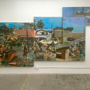 Robert McCann. Bell, Eagle & Anchor, Exhibition view. Courtesy of Amos Eno Gallery