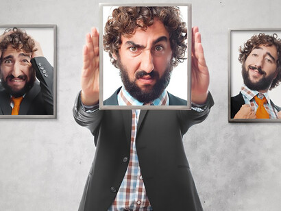 With an array of emotions reflected on his face, the young man adeptly employs metaphorical expressions, adding layers of meaning to his non-verbal cues