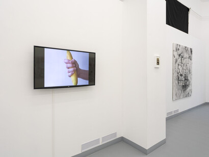 Kendell Geers, The treason of images, exhibition view. Courtesy of acb Gallery